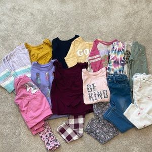 Girls long sleeve/pants 3T bundle.  13 tops.  5 bottoms.